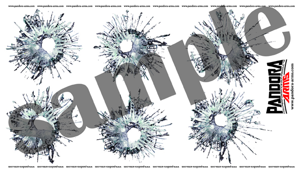 弾痕（ガラス） .45ACP BULLET HOLES（GLASS）