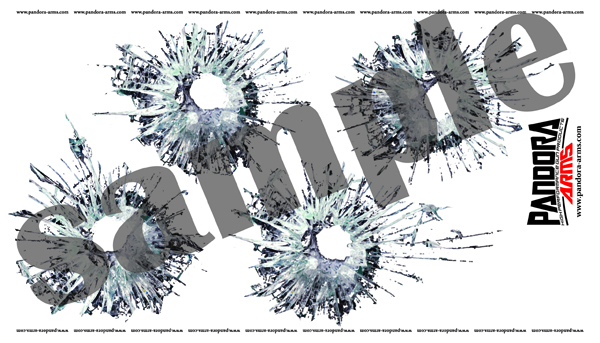 弾痕（ガラス） .45ACP BULLET HOLES（GLASS）
