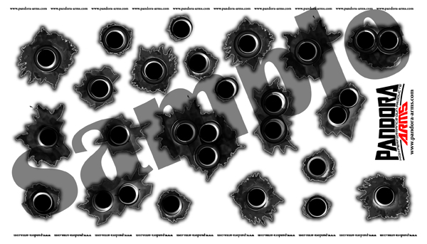 弾痕（メタル） 9×19mm BULLET HOLES（METAL）
