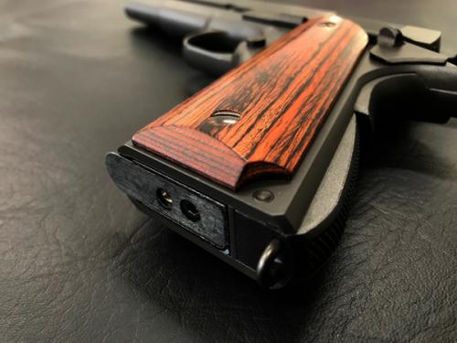 Wood Grip Government-45AUTO Smooth Brown