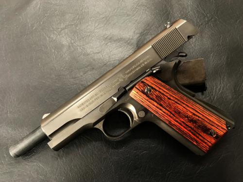 Wood Grip Government-45AUTO Smooth Brown