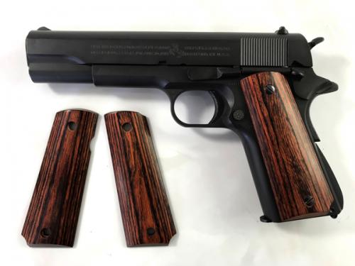 Wood Grip Government-45AUTO Smooth Brown