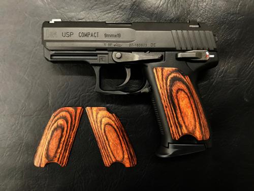 Wood grip USP Compact <Smooth / Brown>