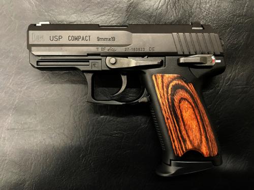 Wood grip USP Compact <Smooth / Brown>