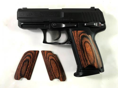 Wood grip USP Compact <Smooth / Brown>