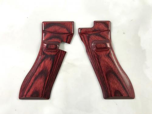 Wood Grip Glock 17-18C Smooth Red