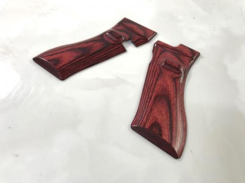 Wood Grip Glock 17-18C Smooth Red