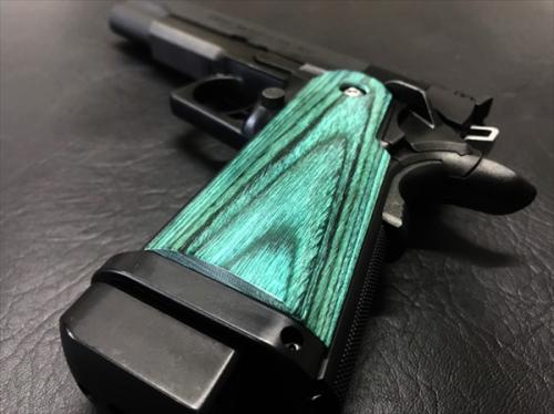 Wood grip Hi-CAPA 5.1 / 4.3 <Smooth / Green>