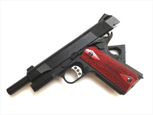 ウッドグリップ M45CQP （ダイヤチェッカー/レッド）